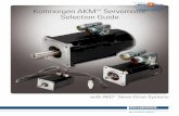 Kollmorgen AKM Servomotor Selection Guide · 2018-10-08 · (240 Vac on AKM1), potting for ruggedness and heat dissipation 155°C thermistor overtemperature protection Low cogging