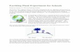 Earthing Plant Experiment for Schools · 2020-01-17 · Earthing Plant Experiment for Schools Posted on January 15, 2016 by Earthing Institute The Earth is like a gigantic battery