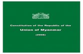 The Constitution of Burma of 2008entire country. 5. The territory of the State shall be the land, sea, and airspace which constitutes its territory on the day this Constitution is