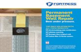 Permanent Basement Wall Repair · 2018-11-27 · Permanent Basement Wall Repair Best under pressure. THE ONLY SOLUTION WITH ALL THESE BENEFITS: ICC-ES building code certiﬁcation.