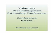 Voluntary Prekindergarten Estimating Conference January 13 ...edr.state.fl.us/Content/conferences/vpk/VPKResults.pdfTopic Page Summary Tables 1 Input Data and Forecast Assumptions