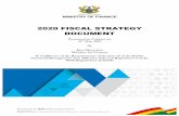 2020 FISCAL STRATEGY DOCUMENT · FCCL Fiscal Commitment and Contingent Liabilities FRA Fiscal Responsibility Act FSD Fiscal Strategy Document FX Foreign Currency FRU Fiscal Risk Unit