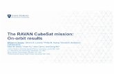 The RAVAN CubeSat mission: On-orbit resultslasp.colorado.edu/media/projects/SORCE/meetings/2018/final/Oral_PDFs/... · RAVAN CubeSat Mission • Sun–Climate Symposium • Lake Arrowhead,
