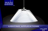 LIGHTING APPLICATIONS - Lighting SuspensionWeight Load Guidelines Page 34. COVER ART. Solimar® Powered Suspension System ... GI. kits are supplied with Griplock’s ZF Standard grippers.
