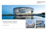 NEMETSCHEK GROUP Company Presentation...Nemetschek at a Glance. JANUARY 2018 COMPANY PRESENTATION. Facts and figures > 50 years of innovation, founded in 1963 and headquartered in