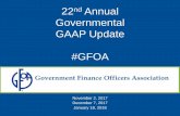 Governmental GAAP Update #GFOAmedia01.commpartners.com/GFOA/2017/GAAP_Update_Dec_07_2017/2017 GAAP Update...Should a performance obligation approach be used for transactions of a government?