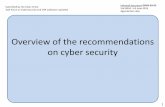 Overview of the recommendations on cyber security · Cyber Security Guidance (chapters 1-6, Annex B and Annex C) Sets out what good cyber security looks like through 10 principles.