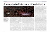 Cormac O’Raifeartaigh A very brief history of relativityJohn Gribbin provides a timely, suc - cinct and highly accessible account of Einstein’s greatest theory and its legacy today.