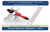 Unnat Bharat Abhiyan - UBA Manual - AQIS...All India Council for Technical Education (Under Ministry of HRD, GOI) AICTE Quality Improvement Schemes - AQIS User Manual for Scheme Unnat