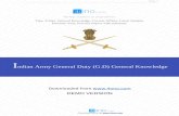 Indian Army General Duty (G.D) General Knowledge...Page 1 Download More @ Perfect solution to all problems Tips, Tricks, General Knowledge, Current Affairs, Latest Sample, Previous