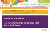 Financing Modernization of DH Systems: Lessons Learned ... konf/05... · Financing Modernization of DH Systems: Lessons Learned Internationally Alexander Sharabaroff International