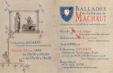 ALLADES MACHAUT - Medieval · アスタルテ書房 中世音楽ライヴ ギヨーム・ド・マショーのバラード ～中世の世俗の歌～ 2019 年 5月 25日（土）