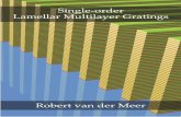 Single-order Lamellar Multilayer Gratings · Single-order Lamellar Multilayer Gratings door Robert van der Meer