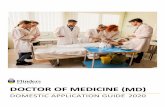 DOCTOR OF MEDICINE (MD) - flinders.edu.au · welcome welcome to the 2020 doctor of medicine (md) domestic application guide. reading this guide is the first step on the way to applying