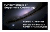 Fundamentals of A Blunder Undone Supernova Cosmology Robert P. Kirshner · 2010-11-05 · Supernova Cosmology Robert P. Kirshner Harvard-Smithsonian Center for Astrophysics. July