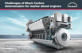 Challenges of Black Carbon determination for marine diesel ... of Black Carbon... · MAN Diesel & Turbo Peter Lauer Black Carbon 07.09.2016 < 1 > Challenges of Black Carbon