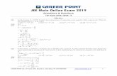 JEE Main Online Exam 2019 - Career Pointcareerpoint.ac.in/.../2019/jee-main/JEE-Main...physics-10-04-2019-2nd.pdf · JEE Main Online Paper JEE Main Online Exam 2019 Questions & Solutions