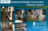 Geothermal Design/ Construction Lessons Learnedhamptonroads.ashraechapters.org/docs/archives/programs/...Geothermal Design/ Construction Lessons Learned Presented by: Dave Hoffman,