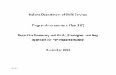 Indiana Department of Child Services Program Improvement ... PIP and Exec summary December 2018 FINAL.pdfThe Indiana Department of Child Services (“DCS” or “Indiana”) began