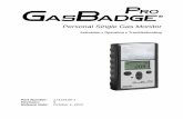 Personal Single Gas Monitor - Gas Detectors · GasBadge Pro Personal Single Gas Monitor INDUSTRIAL SCIENTIFIC 5 Hardware Overview Unpacking the Instrument The shipping box should