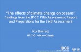 “The effects of climate change on oceans” · “The effects of climate change on oceans” Findings from the IPCC Fifth Assessment Report and Preparations for the Sixth Assessment