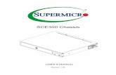 SCE300 Chassis - Supermicro · SCE300 Chassis User's Manual Chapter 1 Introduction Supermicro's SCE300 is a compact embedded appliance chassis, optimized for a Flex-ATX or Mini-ITX