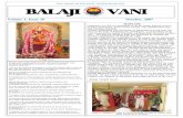 OM NAMO BHAGAVATE PANDURANGAYA BALAJI VANI · 2013-03-10 · was constructed by Ashok Chawathe and beautifully decorated by devo-tees. The puja for Krishnas birth was performed by