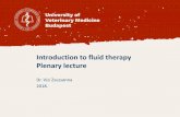 Introduction to fluid therapy Plenary lecture notes: Plenary lectures 2017... · • Hypotonic –5% Glucose, 0,45% NaCl (Salsol B), Balansol, Rindex • Hypertonic –NaCl 10 % inj.