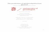 The production of epichlorohydrin from glycerol.fse.studenttheses.ub.rug.nl/17521/1/Final glycerol to epichlorohydrin RvdH.pdf · glycerol can be conducted and whether it can compete