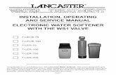 INSTALLATION, OPERATING AND SERVICE MANUAL …lancasterwatergroup.com/wp-content/uploads/2018/03/LER... · 2018-03-21 · the electronics and establishes the service piston position.