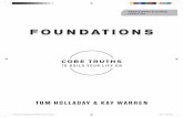 FOUNDATIONS · 2018-07-19 · FOUNDATIONS 7 FOREWORD WHAT FOUNDATIONS WILL DO FOR YOU I once built a log cabin in the Sierra mountains of Northern California. After ten backbreaking