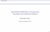 Quantitative Methods in Economics Causality and treatment ...Treatment effects Sharp Regression Discontinuity Design I RDD is a fairly old idea (Thistlethwaite and Campbell, 1960)