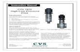 Instruction Manual - cvs-controls.com 7970 High-Low Pressure Pilot Feb 2016.pdfInstructional Schematic: Pressure Sensing High – Increasing (PSH) Normally Open – Loss in Instrument