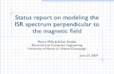 Status report on modeling the ISR spectrum perpendicular ...cedarweb.vsp.ucar.edu/wiki/images/a/ac/CEDAR_2007_-_ISR_perp2B.pdf · Status report on modeling the ISR spectrum perpendicular