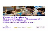 Pears Project Coordinator-Research and Learning ... Ensure the Pears project delivers on the aims and