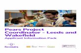 Pears Project Coordinator - Leeds and Wakefield ... Ensure the Pears project delivers on the aims and
