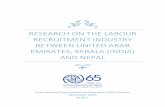 RESEARCH ON THE LABOUR RECRUITMENT INDUSTRY …abudhabidialogue.org.ae/sites/default/files... · International Organization for Migration (IOM) Kuwait November 2016 Draft 1 . The