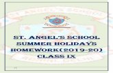 ST. ANGEL S SCHOOL SUMMER HOLIDAYS HOMEWORK(2019 … · 2019-05-17 · 8 2. It is a hot summer day, priyanshi and Sneha are wearing cotton and nylon clothes respectively. Who do you