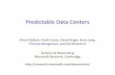 Predictable Data Centers · Job-based pricing [Bazaar, SOCC 12] Request  N VMs. Each VM can send and receive at B Mbps. Bazaar Enables predictable performance and cost