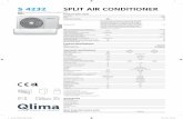 S 4232 SPLIT AIR CONDITIONER 9126738_50732.pdfIn this automatic mode the air conditioner will operate on a whispering quiet level. Turbo mode: With the Turbo mode the air conditioner
