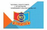 National Cadets Corps FinalACTIVITIES OF SESSION 2016-17 BOYS Achievements: 1. 24 Cadets attended CATC camp-188 at Karsog w.e.f. 9th June to 18th June 2016. 2. 05 Cadets attended CATC