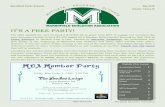 IT’S A FREE PARTY! · MEA Newsletter Marshfield Education Association Marshfield Public Schools May 2018 Volume 1 Issue III IT’S A FREE PARTY! The MEA applied for, and received