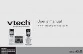 User’s manual - VTech Phones USA...2 Getting started Use only the power adapter supplied with this product. To order a replacement, visit our website at . com or call 1 (800) 595-9511.