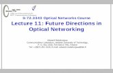 First-Generation Optical Networks - Aalto 11_Future Directions in Optical Networking.pdf3.1 Non-Binary Modulation Conventional binary NRZ or RZ on-off keying (OOK) 0 bit ⇒No light