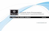 Taxand Asia Presentation Asia... · 2018-10-19 · Thailand won Tax Disputes Firm of the Year Nominated for a further 22 awards Top ranked 73% Taxand Asia countries ranked in the