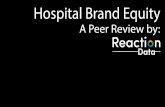 Hospital Brand Equity - Reaction Data · their brand recognition, as well as brand reputation. From time to time we also launch brand equity research on our own. Brand equity takes