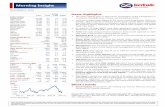Morning Insight - Kotak Securities · and opinions expressed in this document may or may not match or may be contrary with the views, estimates, rating, target price of the Institutional