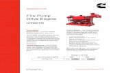 Fire Pump Drive Engine - Cummins Inc....General Engine Data Engine Family Industrial Engine Type 4 Cycle; Vee, 16 Cylinder Aspiration Turbocharged/ 2 Pump - 2 Loop Low-temperature