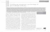 Combating complexity: partnerships in personalized …...Combating complexity: partnerships in personalized medicine When companies require new capabilities in emerging fields, they