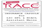 Is Now In CHENNAI | MADURAI | TRICHY | SALEM | COIMBATORE ...s3-eu-central-1.amazonaws.com/bankersdaily/wp... · R.A.C.E Chennai RACE Coaching Institute Pvt Ltd INSURANCE CAPSULE